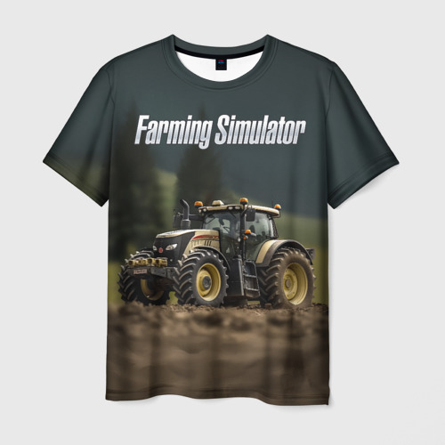 Мужская футболка 3D Farming Simulator - Игрушечный желтый, цвет 3D печать