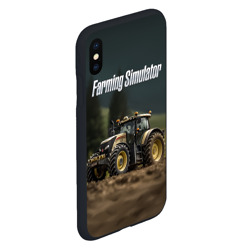 Чехол для iPhone XS Max матовый Farming Simulator - Игрушечный желтый - фото 2