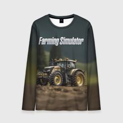 Мужской лонгслив 3D Farming Simulator - Игрушечный желтый