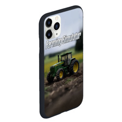Чехол для iPhone 11 Pro Max матовый Farming Simulator - Игрушечный зеленый - фото 2