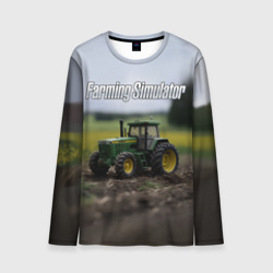 Мужской лонгслив 3D Farming Simulator - Игрушечный зеленый