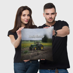 Подушка 3D Farming Simulator - Игрушечный зеленый - фото 2