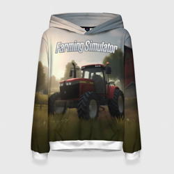 Женская толстовка 3D Farming Simulator - Красный трактор