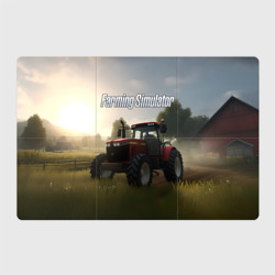 Магнитный плакат 3Х2 Farming Simulator - Красный трактор