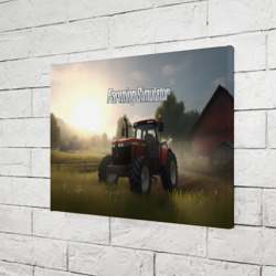 Холст прямоугольный Farming Simulator - Красный трактор - фото 2