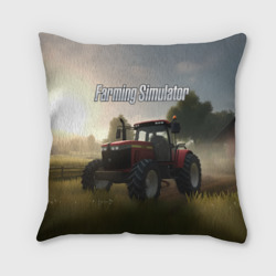 Подушка 3D Farming Simulator - Красный трактор