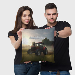 Подушка 3D Farming Simulator - Красный трактор - фото 2