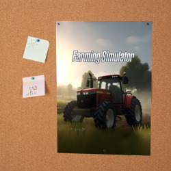 Постер Farming Simulator - Красный трактор - фото 2