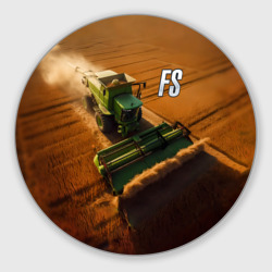 Круглый коврик для мышки Farming Simulator - Зеленый трактор
