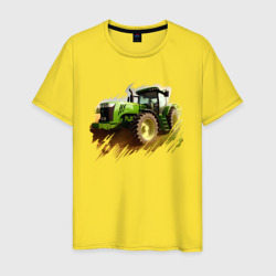 Мужская футболка хлопок Farming Simulator - brushstroke