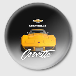 Значок Американская машина Chevrolet Corvette 70-х годов