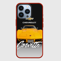 Чехол для iPhone 13 Pro Американская машина Chevrolet Corvette 70-х годов