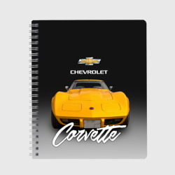 Тетрадь Американская машина Chevrolet Corvette 70-х годов