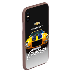 Чехол для iPhone XS Max матовый Американский спорткар Camaro 1970 года - фото 2