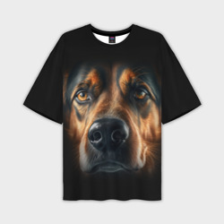 Мужская футболка oversize 3D Преданный пес