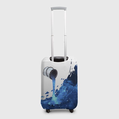 Чехол для чемодана 3D Банка с синей краской, цвет 3D печать - фото 2
