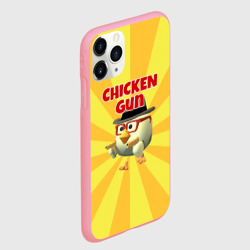 Чехол для iPhone 11 Pro Max матовый Chicken Gun с пистолетами - фото 2