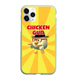 Чехол для iPhone 11 Pro матовый Chicken Gun с пистолетами