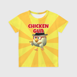 Детская футболка 3D Chicken Gun с пистолетами