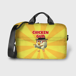 Сумка для ноутбука 3D Chicken Gun с пистолетами