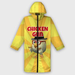 Женский дождевик 3D Chicken Gun с пистолетами