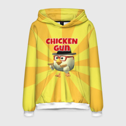 Мужская толстовка 3D Chicken Gun с пистолетами