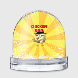 Игрушка Снежный шар Chicken Gun с пистолетами