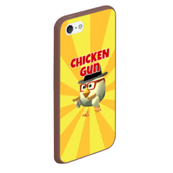 Чехол для iPhone 5/5S матовый Chicken Gun с пистолетами - фото 2