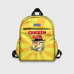 Детский рюкзак 3D Chicken Gun с пистолетами