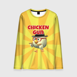 Мужской лонгслив 3D Chicken Gun с пистолетами