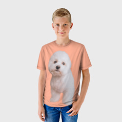Детская футболка 3D Бишон фризе - фото 2