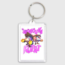 Брелок прямоугольный 35*50 Эволюция Котят Тёма и Мурка