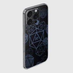 Чехол для iPhone 16 Pro Max силиконовый с защитой камеры Подземелья и драконы д20 - фото 2