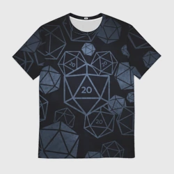 Мужская футболка 3D Подземелья и драконы д20