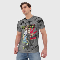 Мужская футболка 3D Великая небесная стена - Мару и Кируко - фото 2