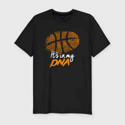 Мужская футболка хлопок Slim Баскетбольный ДНК