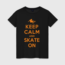 Женская футболка хлопок Skate on