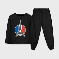 Детская пижама с лонгсливом хлопок Мой Париж