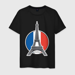 Мой Париж – Мужская футболка хлопок с принтом купить со скидкой в -20%