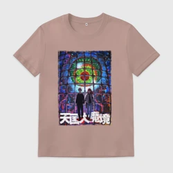 Мужская футболка хлопок Персонажи аниме - Великая небесная стена