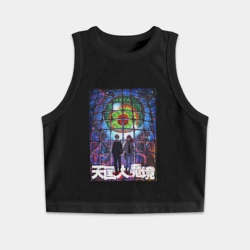 Женская укороченная майка-топ хлопок Персонажи аниме - Великая небесная стена