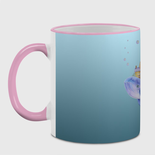 Кружка с полной запечаткой Сказочный кит, цвет Кант розовый - фото 2