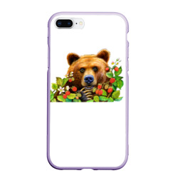 Чехол для iPhone 7Plus/8 Plus матовый Медведь
