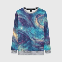 Женский свитшот 3D Путеводная звезда в космосе