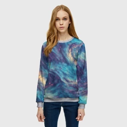 Женский свитшот 3D Путеводная звезда в космосе - фото 2