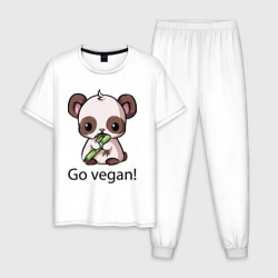 Мужская пижама хлопок Go vegan - motto