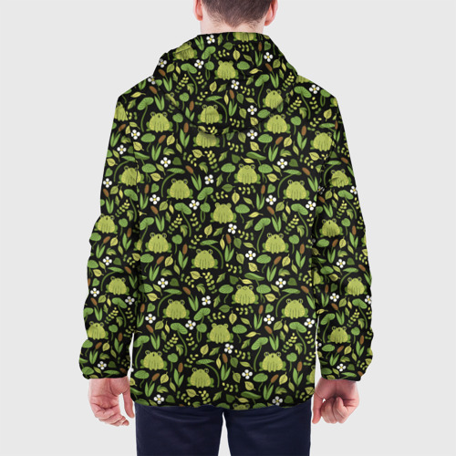 Мужская куртка 3D Лягушки на черном, цвет 3D печать - фото 5