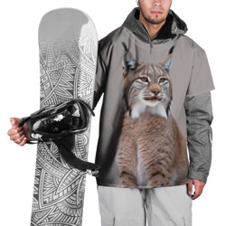 Накидка на куртку 3D Рысь дикая кошка