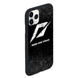 Чехол для iPhone 11 Pro Max матовый Need for Speed с потертостями на темном фоне - фото 2