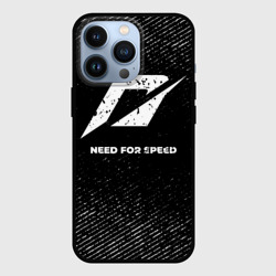Чехол для iPhone 13 Pro Need for Speed с потертостями на темном фоне